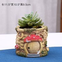 MSH Jardin Dessin Animé Lapin Succulent Pot De Fleurs Simple Pays Balcon Décoration