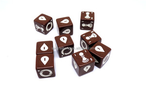 Phụ Kiện Trò Chơi Bảng Nhựa Khắc Xúc Xắc Tùy Chỉnh Bán Sỉ Khối Xúc Xắc Acrylic 16Mm - Product Image 4