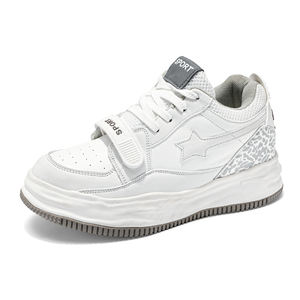 Zapatillas Blancas de 8 cm con Aumento de Altura Invisible, Estilo Casual Vintage, para Hombre y Mujer, Transpirables y Cómodas, Deportivas - Product Image 5