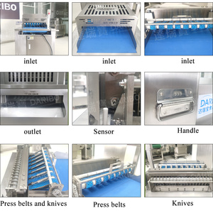 <span class=keywords><strong>Prix</strong></span> d'usine QK500 500kg/h Machine industrielle <span class=keywords><strong>de</strong></span> découpe <span class=keywords><strong>de</strong></span> viande en acier inoxydable SUS304 pour bœuf, <span class=keywords><strong>porc</strong></span>, poulet congelés CE - Product Image 4