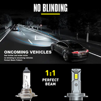 Liaway N2 H7 H8 H11 9005 9006 H1 Faros LED para Auto, 140W de Alta Potencia, Luz Blanca de 6500K, Bombilla para Auto de 6000LM, 9-36V, Ajuste Universal