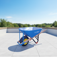 Brouette robuste WH9900 avec plateau soudé pour portabilité et rentabilité.