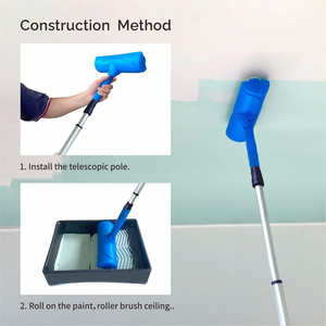 <span class=keywords><strong>Rodillo</strong></span> de Pintura para Techo de 10 Pulgadas con Mango de Plástico, Protector Antisalpicaduras con Ángulo Ajustable - Product Image 5