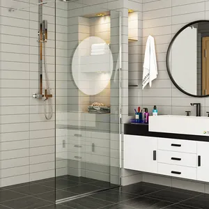 Cabine de banho barata com chuveiro pequeno e cabine de chuveiro de dois lados