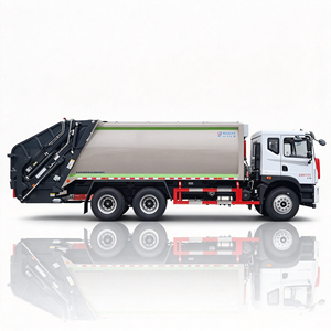 Camion à ordures compacteur Dongfeng 6X4 25 tonnes 20 mètres cubes pour la collecte des déchets solides municipaux - Product Image 3