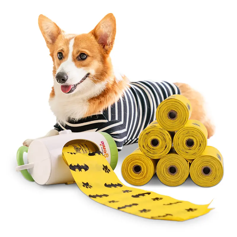 Hot Selling Custom Logo 100% Composteerbaar Pla Pet Doggy Poepzakken Recycling Biologisch Afbreekbare Hondenafvalzak