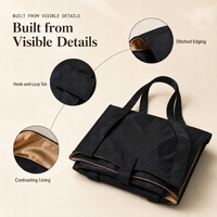 Sac de plage convertible 2-en-1 pour femmes, se transforme en grand tapis de pique-nique rond, sac en nylon imperméable pour la plage, la piscine, le camping