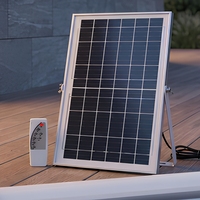 Lampu LED Tenaga Surya Tahan Air IP65 untuk Luar Ruangan, Model Tabung dengan Panel Terpisah, Dapat Diredupkan dengan Remote Control, 30W 60W untuk Taman dan Jalan