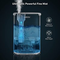 Humidificateurs 4L pour chambre à coucher, grande pièce et diffuseur d'huiles essentielles, humidificateurs à ultrasons à remplissage par le haut, brume fraîche
