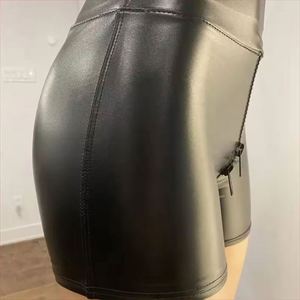 <span class=keywords><strong>Pantaloni</strong></span> in finta pelle da <span class=keywords><strong>donna</strong></span> <span class=keywords><strong>pantaloni</strong></span> in pelle con cerniera elastica <span class=keywords><strong>pantaloni</strong></span> 2025 Leren Broeken <span class=keywords><strong>pantaloni</strong></span> Sexy neri opachi in pelle con cavallo aperto - Product Image 5