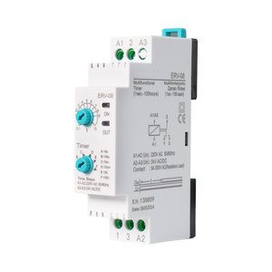 <span class=keywords><strong>Relay</strong></span> Timer Multifungsi ERV-08, Saklar Pengatur Waktu, Pengontrol Waktu dengan <span class=keywords><strong>Relay</strong></span> Tunda Kontak, <span class=keywords><strong>Relay</strong></span> 24V AC 200V - Product Image 2