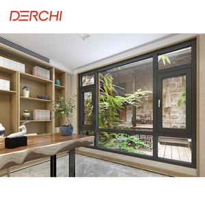 Tiết kiệm năng lượng sounfproof kính đôi chúng tôi tác động nhôm cửa sổ thiết kế - Product Image 3