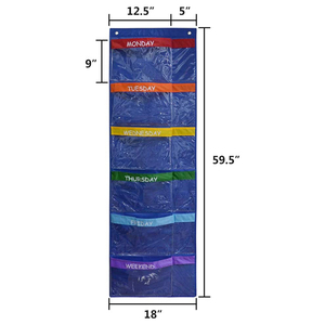 Hàng Tuần Trẻ Em Quần Áo Tổ Chức Ngày Trong Tuần Trường Quần Áo Lưu Trữ Monday Để Friday Treo Tủ Quần Áo Tổ Chức - Product Image 4