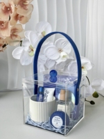 Meistverkaufte Hochwertige Farbige Quadratische Tragbare Acryl-Verpackungsbox mit Deckel Geprägt Recycelbar Handgefertigt Süße Schokoladen-Bouquet-Box