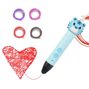 3d baskı kalem oyuncak tasarım doodle diy yaratıcı renkli mini 3D çizim kalemler çocuklar için PLA filament el 3d yazıcı kalem