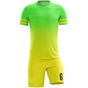 100% Polyester Custom Team Wear with Logo Soccer Uniforms / New Arrival Best Selling Soccer Uniforms Supplier in Pakistan Adults