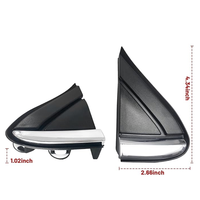 1 Par de Molduras Decorativas para Guardabarros Delantero Izquierdo, Lado del Conductor, Compatible con Chevy Chevrolet Equinox 2018-2024 OE # 84107340 841073401