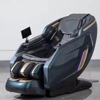 Kursi Pijat Shiatsu 6D Zero Gravity Mewah untuk Seluruh Tubuh, Smart SL Track, Pijat Leher, Kaki, Pinggang, dan Telapak Kaki, untuk Rumah, Gym, dan Kantor