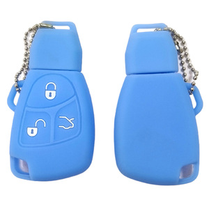Funda de silicona para llave de coche para <span class=keywords><strong>Mercedes</strong></span> antiguo, funda para llave de coche de 3 botones B200 <span class=keywords><strong>W220</strong></span> S320 Benz E280 E240, regalos novedosos, llavero de coche - Product Image 5