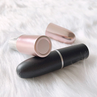 Échantillon gratuit Offre Spéciale Or Rose Personnalisé Cosmétique Vide Tube De Rouge À Lèvres En Forme de Balle