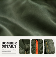 Veste bomber softshell légère pour homme, veste de pilote, fermeture éclair intégrale, coupe régulière, vêtements décontractés pour l'extérieur