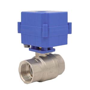 Vanne à bille électrique miniature en cuivre, couple élevé, DN25, acier inoxydable 304, actionneur pneumatique 24V/220V, bidirectionnel pour l'eau, OEM - Product Image 2