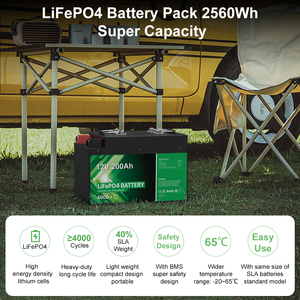 6000ディープサイクル4S1P LiFePO4パックバッテリー<span class=keywords><strong>12V</strong></span> 200Ahソーラーバッテリー（太陽光発電蓄電システム用） - Product Image 4