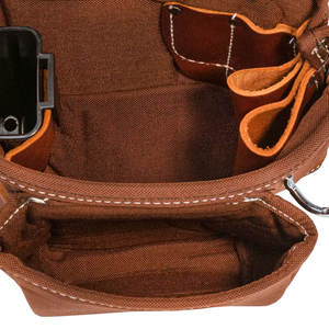 Cinturón de herramientas al por mayor, accesorios para cinturón de fontanero, soporte de cinturón resistente con múltiples bolsillos, bolsas de herramientas de cuero para cintura, bolsa de herramientas de cuero para carpintero y enajerador - Product Image 3