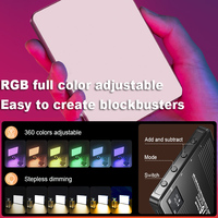 Tokdance TDM16 RGB Mini Lampe LED de poche pour photographie, portable, 3000-9900K, pour téléphone et appareil photo
