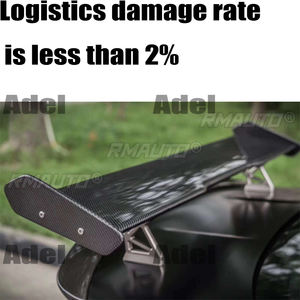 Adecuado para el 99% de los coches, BMW, Benz, Audi, Toyota, diseño exterior, alerón trasero modificado de fibra de carbono, decoración de alerón de maletero. - Product Image 2