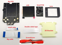 Kit d'écran LCD IPS rétroéclairé haute définition Q5 de taille plus grande Super OSD RIPS pour console GameBoy DMG GB DMG IPS LCD Affichage effet pixel