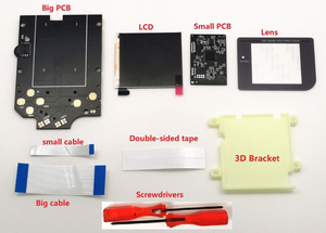 Kit de Retroiluminación LCD IPS de Alta Definición Q5 de Tamaño Más Grande <span class=keywords><strong>Super</strong></span> OSD RIPS para Consola GameBoy DMG GB, Pantalla LCD IPS DMG con Efecto de Píxeles - Product Image 3