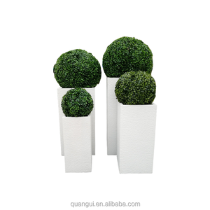 <span class=keywords><strong>Vente</strong></span> directe usine – Grand pot à fleurs en céramique 40L blanc <span class=keywords><strong>carré</strong></span> léger, écologique, durable, biodégradable avec drainage au sol - Product Image 6