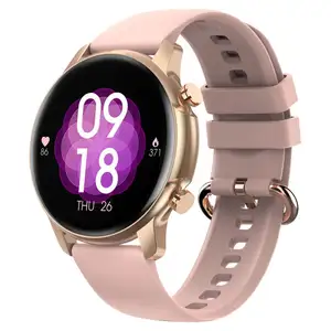 5ATM wasserdichte Smartwatch für Frauen Fitness Tracker 1,32 Zoll 360*360 Display Blutdruck Herzfrequenz messer 20 Sport modi