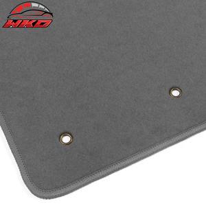 พรมปูพื้นสำหรับฟอร์ดมัสแตง 05-09 แผ่นรองพื้นรถยนต์ด้านหน้าด้านหลังกำมะหยี่สีเทาพรม 4 ชิ้น - Product Image 3