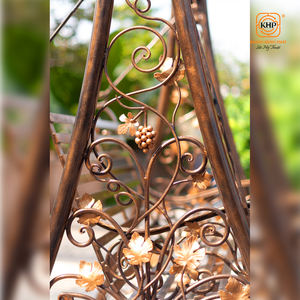 Balançoire de jardin en métal forgé à la main pour patio extérieur, style européen/classique, en fer forgé, banc de balançoire de luxe, 2-3 places, robuste - Product Image 2