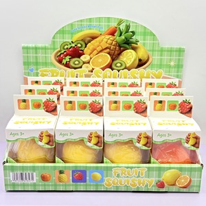 ของเล่นบีบสตรอว์เบอร์รีจำลอง ของเล่นสัมผัสเพื่อผ่อนคลายความเครียด ของตกแต่งโต๊ะทำงานและบ้าน - Product Image 1