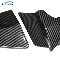 ABS Carbone Look Voiture Pare-chocs Avant Spoiler Chin Lip Splitter pour Mercedes Benz Classe C W205 S205 C205 A205 C200 C450 C43 2014-2017