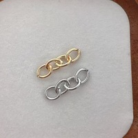 Chaîne à maillons en métal en gros pour accessoires de sacs à main, extension de porte-clés, fabrication de bijoux DIY, directement de l'usine, or et argent