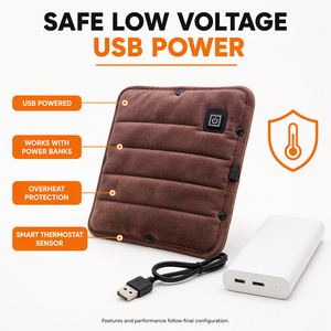Pochette chauffante personnalisée en graphène avec housse en velours doux pour la relaxation à la maison et au bureau, service OEM ODM et étiquette privée - Product Image 1