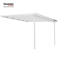 Hooeasy Nouveau design résistant à la rouille parking extérieur abri voiture garage abris voiture pergola en polycarbonate