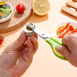 Utensilios de cocina prácticos <span class=keywords><strong>Huevos</strong></span> de <span class=keywords><strong>codorniz</strong></span> de acero inoxidable Cortaúñas para <span class=keywords><strong>huevos</strong></span> Nuevos <span class=keywords><strong>huevos</strong></span> de pájaro Nuevas herramientas de mano de lijado - Product Image 5