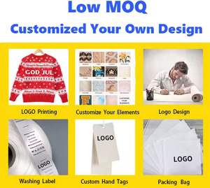 Cárdigan de Punto con Diseño de Rombo en Contraste, Estilo Casual y Moderno para <span class=keywords><strong>Mujer</strong></span>, con Estampado Floral Invernal - Product Image 5