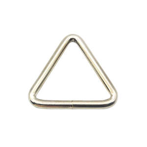 Anillo de bolsa de acero, anillo triangular de metal chapado para equipaje - Product Image 3