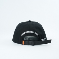 Casquette Snapback non structurée à 5 panneaux en coton avec logo personnalisé et patch tissé, ajustable, pour sports d'hiver, activités de plein air et voyages