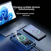 2-in-1 Powerbank mit Eigenem Logo 5000mAh 10000mAh PD22.5W QC3.0 Schnellladegerät Batterien LED-Anzeige 15W Kabelloses Laden Powerbank