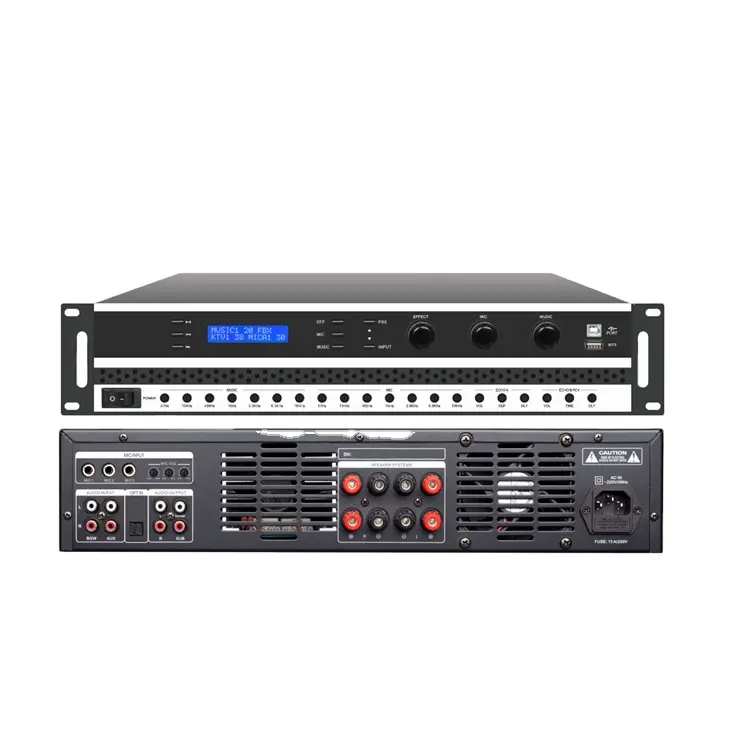 TK-350 KTV Professionale Amplificatore di Classe AB Casa Karaoke Miscelazione DSP Amplificatori di Potenza HD Potente Amplificatore