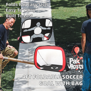 Sac de transport pour but de football carré de 4 pieds, pliable, pour adolescents, pour l'entraînement, le jeu en plein air, portable, écologique, durable, pour l'entraînement sportif - Product Image 2