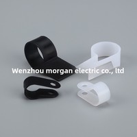Clip de fixation de câblage de type R en gros pour fabricants, bouton de fixation de câble, pince de câble, clip de gestion de câbles, attache à boucle