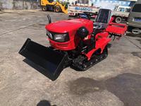 Tracteur à chenilles diesel de petite puissance-Motoculteur rotatif multifonctionnel pour le désherbage des terres sèches, les tranchées et le remblayage